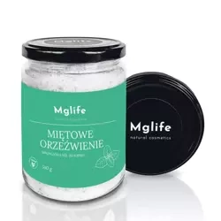 Magnezowa sól do kąpieli, Miętowe orzeźwienie, 540 g. MgLife