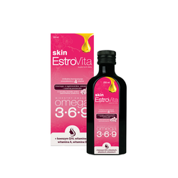 Estrovita Skin OMEGA 3-6-9, o smaku wiśni Sakura, 250 ml,