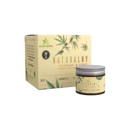 Naturalny dezodorant konopny z CBD o zapachu wanilii i kwiatów Ylang Ylang, 65g, Hempking