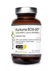 Kurkuma BCM-95 (CURCUGREEN) z piperyną (BIOPERINE) 60 kaps. Kenay