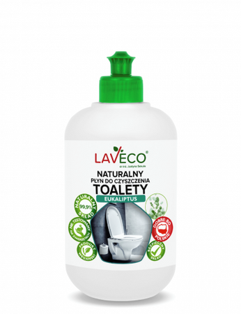 Naturalny płyn do czyszczenia toalety - eukaliptus - 0,5 l, Laveco