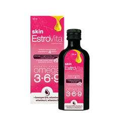 Estrovita Skin OMEGA 3-6-9, o smaku wiśni Sakura, 150 ml,